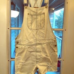 NWT American Eagle overall Shorts frayed destroyed